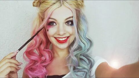 Harley Quinn Suicide Squad Makeup and Hair Tutorial Hallowee