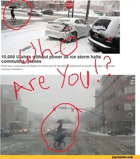 Funny Pictures About Snow wanted,snow storm,unicycle,crazy,f