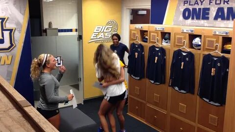 Marquette Volleyball Locker Room Reveal - August 2015 - YouT