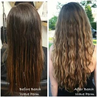 Beach Wave Perm Before and after Beach Wave Perm done by Tay