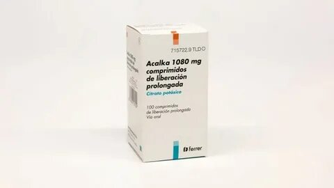 ACALKA 1080 mg COMPRIMIDOS DE LIBERACION PROLONGADA , 100 co
