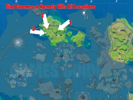 Fortnite - Gnomes at Homely Hills Locations Guide - GAG