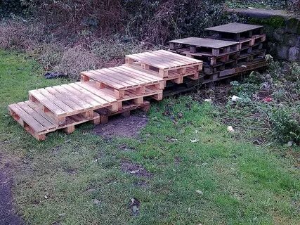 Pallet Steps Diy stairs outdoor, Wooden steps outdoor, Outdo