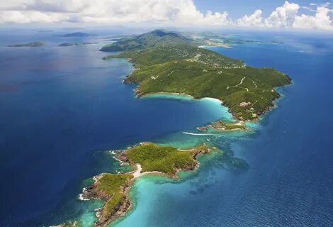aerial shot of East End, St. Thomas, US Virgin Islands - ViS
