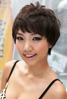 Hot short hair asian