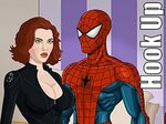 "Cartoon Hook-Ups" Spider Man and Black Widow (TV Episode 20
