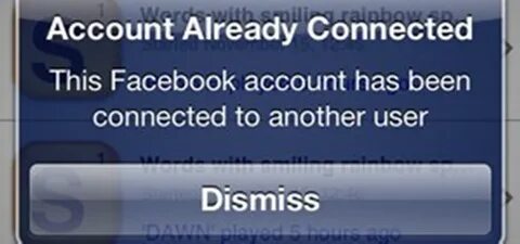 Only fans account already connected to another user