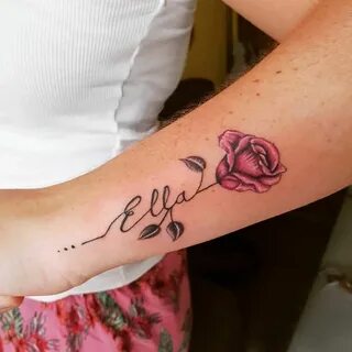 Rose Stem Name Tattoo 68 Tattoo Ideas For Showing Off Your K