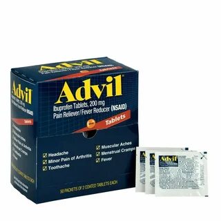 ✔ Advil Ibuprofen Pain Reliever Dispenser, 50 Packets, 15000