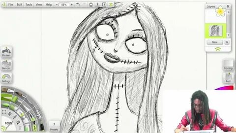 How to Draw Sally From Nightmare Before Christmas - YouTube
