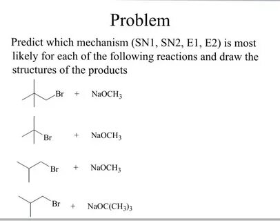 How to remember sn1 sn2 e1 e2