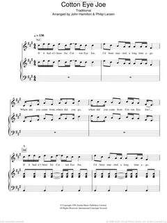 Rednex - Cotton-Eye Joe sheet music for voice, piano or guit