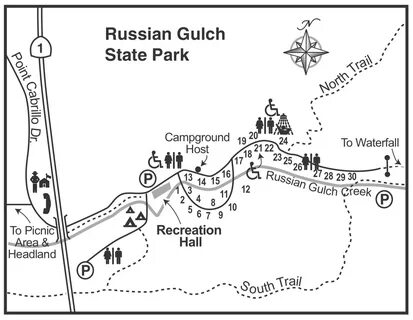 Russian Gulch State Park - Campsite Photos, Availability Ale