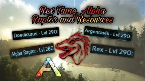 Ark Mobile #6 Rex Tame, Alpha Raptor and Resources - YouTube