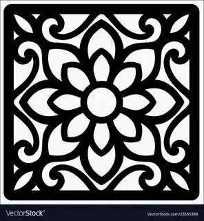 Square ornament Royalty Free Vector Image - VectorStock