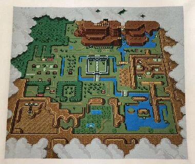 Fan-Art: The Legend of Zelda: A Link to the Past cross-stitc