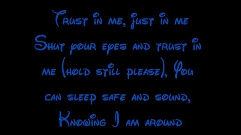 Trust In Me - The Jungle Book Lyrics HD - YouTube