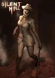 Страшная медсестра с перевязанным лицом из Silent Hill - Ска