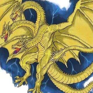 King Ghidorah" 🐉 Monster Zero Kaiju monsters, Kaiju art, God