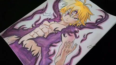 How To Draw Meliodas Assault Mode From The Seven Deadly Sins