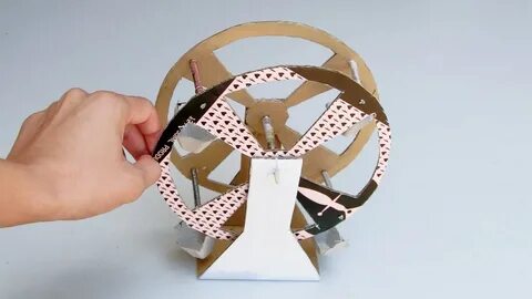 How to make Ferris Wheel from Cardboard: Playground Toys for