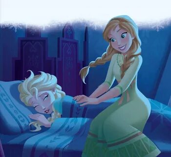 Anna waking up Elsa - Frozen foto (40472413) - fanpop - Page