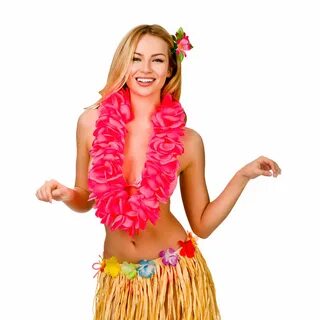 Large Petal Lei - Hot Pink - Kingdom Fancy Dress