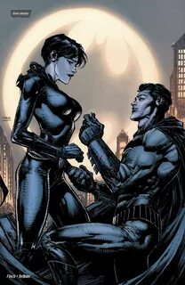 Batman/Bruce Wayne purposing to Catwoman/Selina Kyle Quadrad