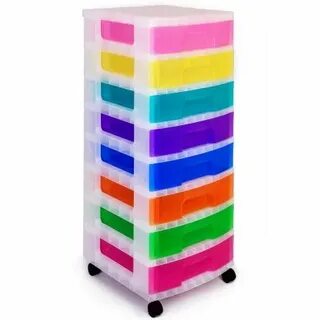 Really Useful Rainbow Storage Tower 8 x 9 Litres Storage tow