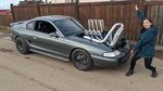 LS-Swapped Ford Mustang With 8 Turbos Comes Out to Play, Tir
