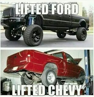 ford vs chevy jokes Chevy memes, Lifted ford trucks, Ford jo