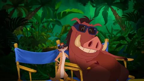 HD Hintergrundbilder pumbaa timon disney stuhl brille der kö