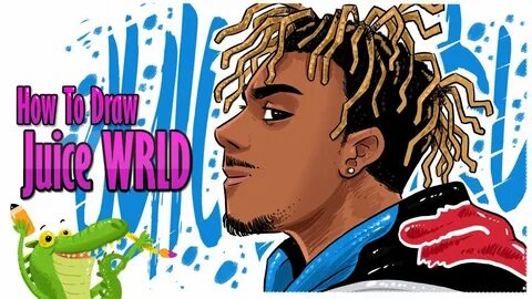 how to draw Juice WRLD Rapper - YouTube