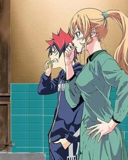 Soma and Erina after marriage xD Food Wars Amino