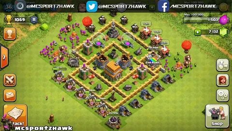 Town Hall 5 Base : TROPHY Clash of Clans- Town Hall 5 Base (