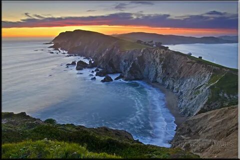 Picture: Sunset over headlands at Point Reyes National Seash