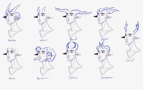 tiefling horns - Google Search Demon drawings, Art reference