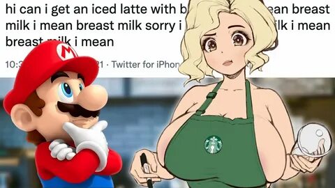 Mario Orders Iced Latte with Breast Milk - YouTube
