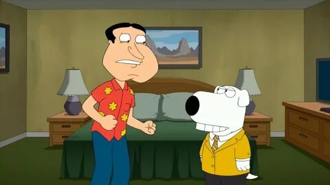 Family Guy - Quagmire hits Brian with a lamp - YouTube