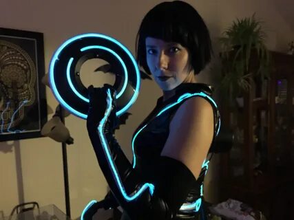 My Tron Quorra Segway costume! Tron, Cosplay, Neon