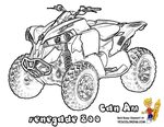 Brawny ATV Coloring Pages 22 Free Honda Can-Am Helmets Quads