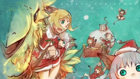 blonde hair chocobo christmas final fantasy group nukomasu w