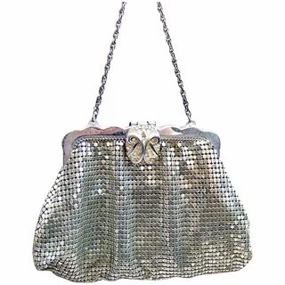 Whiting and Davis Silver Mesh Handbag-never used ! buy 100% 