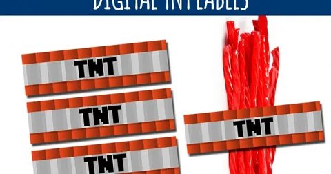 Free Minecraft Printable Tnt Labels Clip Art And Party Print