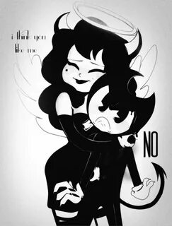 2) bendy x alice Tumblr Bendy and the ink machine, Alice ang