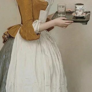 The Chocolate Girl, detail. by Jean-Etienne Liotard (1702-17