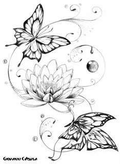 Flower Tattoo Jpg Butterflies Lotus Flowers Lotus Butterfly 