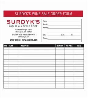 Sale order form Template Stcharleschill Template