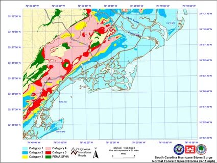 Charleston Sc Storm Surge Map - San Juan County Utah Map