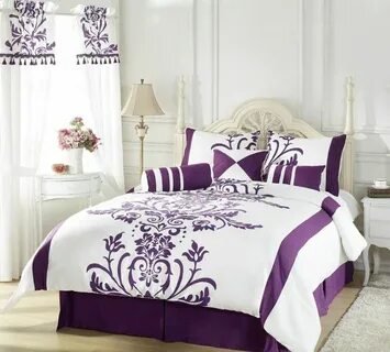 10 Piece AllSize Comforter Set Sheets Bed Pillows Shams Bedr